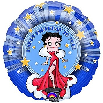 Foil Birthday Betty Boop Balloon Anagram Balloons Supplier