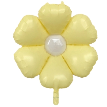 Daisy Flower Pastel Yellow Balloon Air-Fill unpacked BRANDLESS
