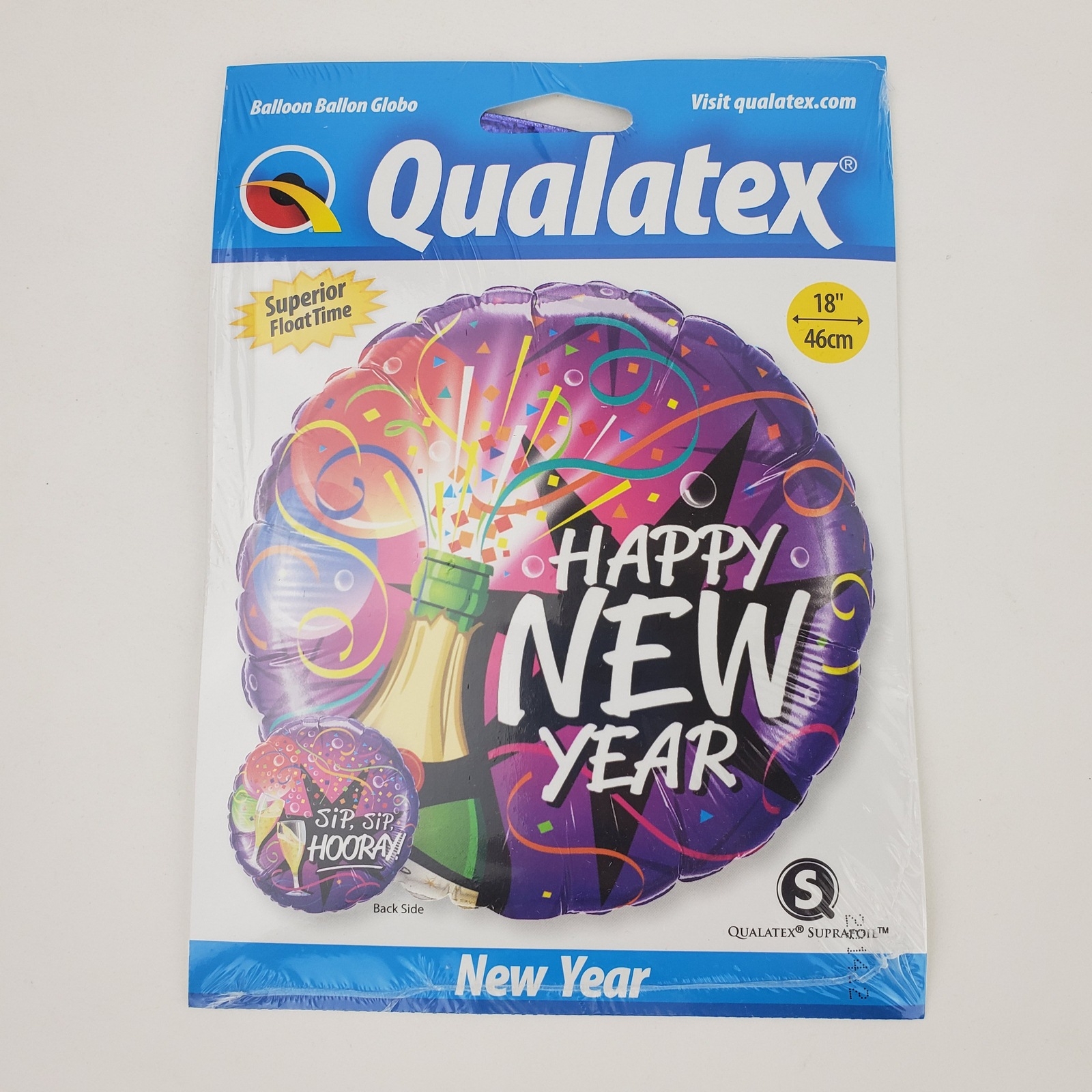 NY Foil Sip Sip Hooray balloon Qualatex Balloons supplier in Canada Party Empire. Party