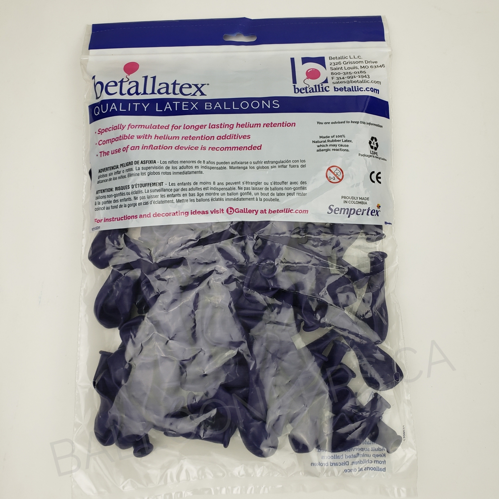 Fashion Violet balloons balloons Betallic BETALLATEX Balloons