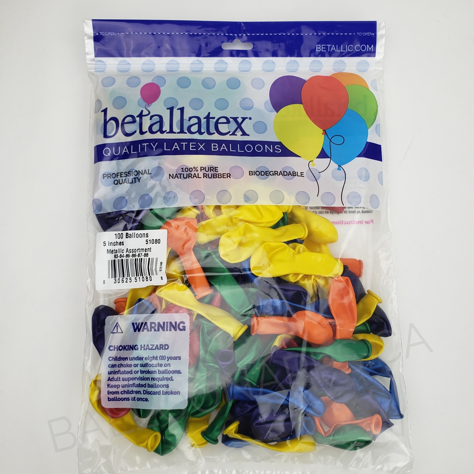 Metallic Assorted Balloons Balloons - Betallic BETALLATEX Balloons ...