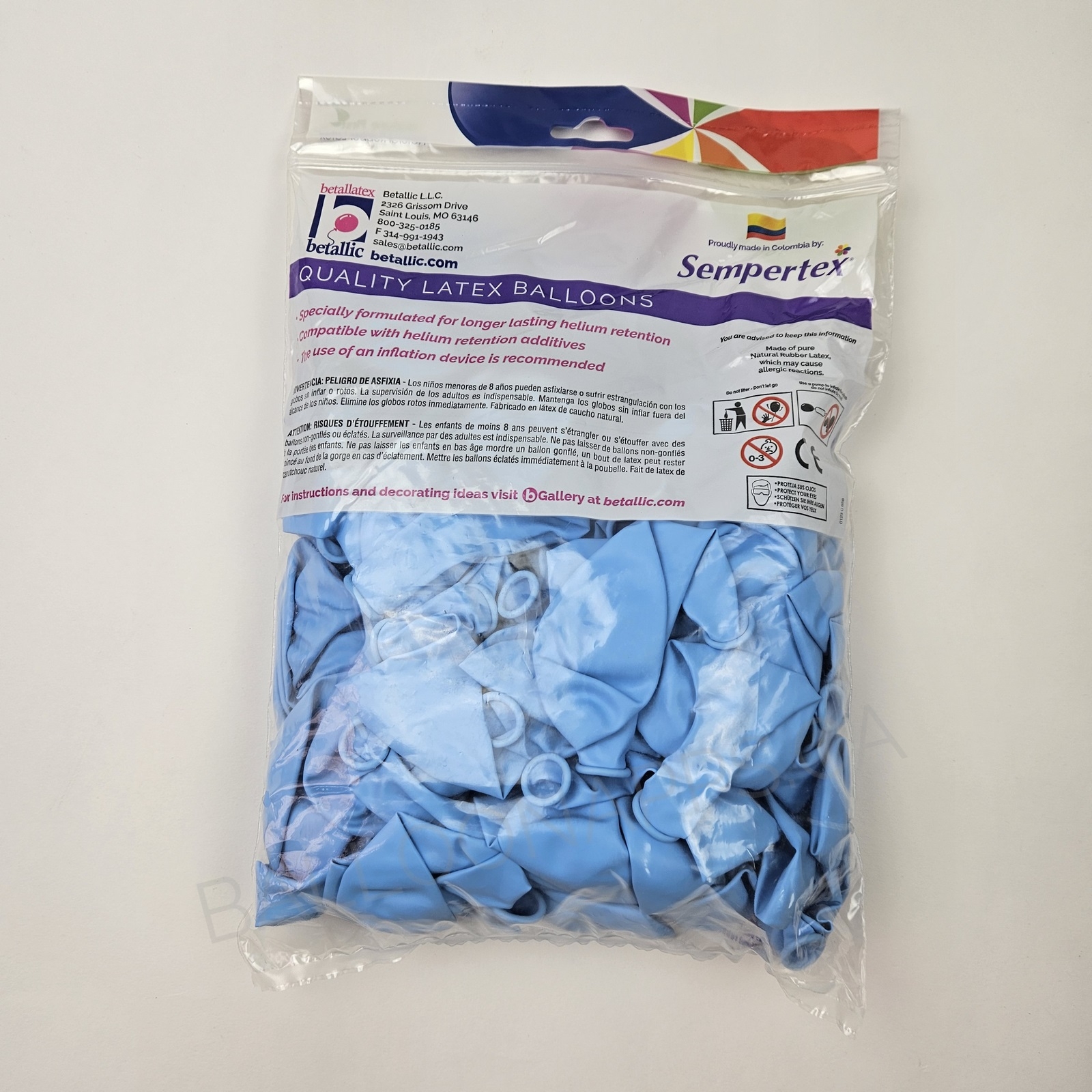 SEM Pastel Matte Blue Balloons SEMPERTEX Balloons Supplier In Canada ...