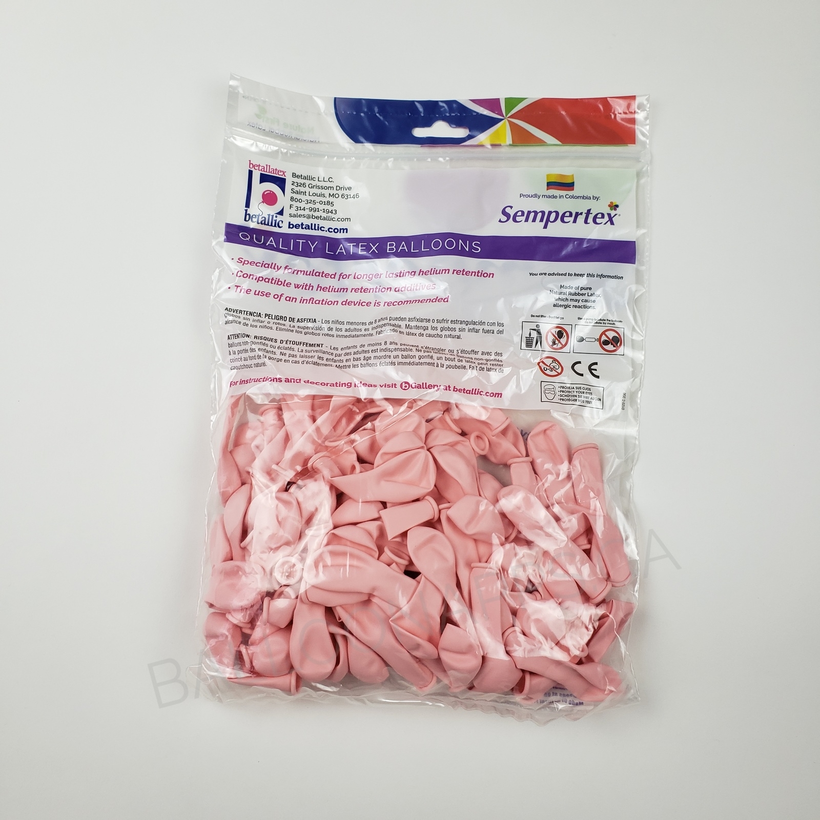 SEM Pastel Matte Pink Balloons SEMPERTEX Balloons Supplier In Canada ...