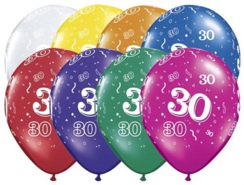 43615 Geo Blossom - Jewel Assortment Latex Balloons, 6', Jewel