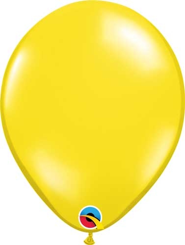 Qualatex 16 Jewel Citrine Yellow 16 Round Latex balloons