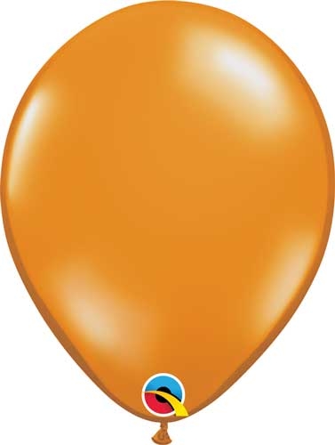 16 Geo Blossom Mandarin Orange Balloons - 25 Count — Shimmer