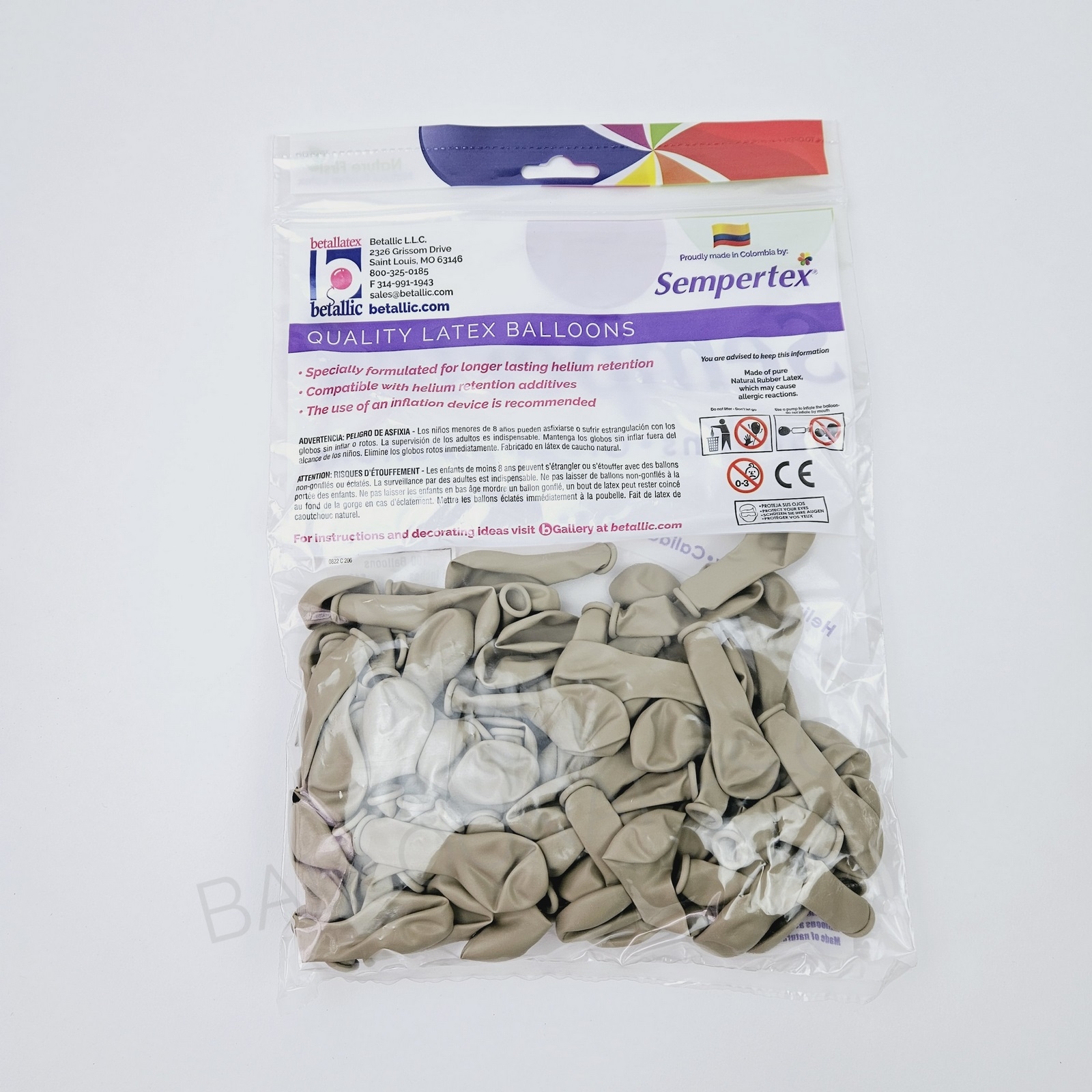 SEM Deluxe White Sand SEMPERTEX+balloons - Betallic Balloons Supplier ...