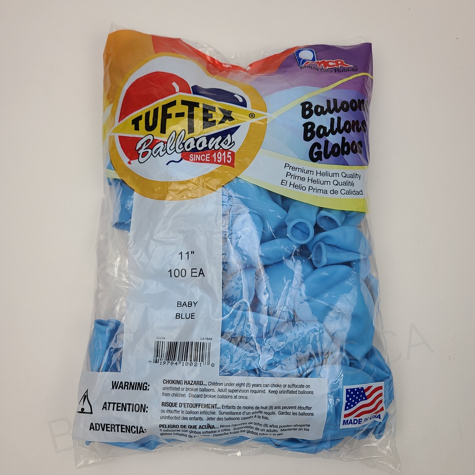 TUFTEX (100) 11" Baby Blue balloons