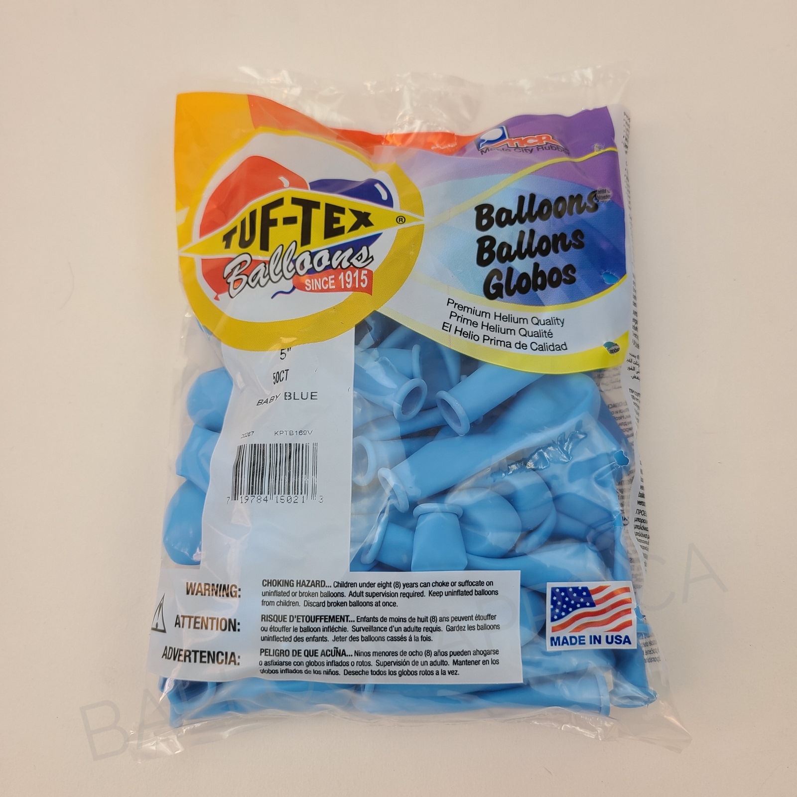 TUFTEX (50) 5" Baby Blue balloons