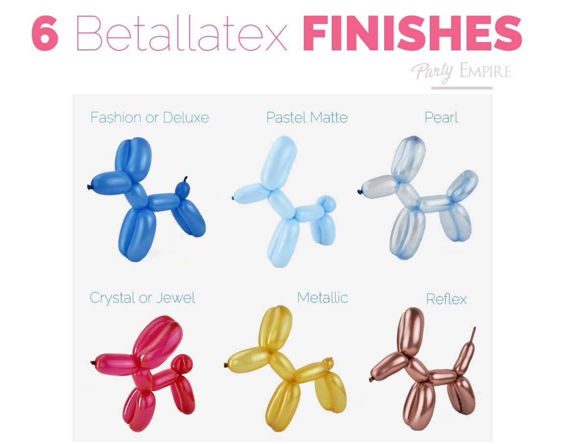 8 Betallatex Finishes Balloon School Lessons - Party Empire