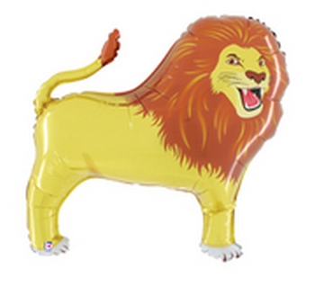 Ballon rond en aluminium - Simba - Le Roi Lion - 43 cm - Jour de