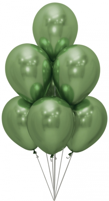 STUNNING Chrome Metallic Deluxe Balloons 11" New Year Hogmany Party Celebration 