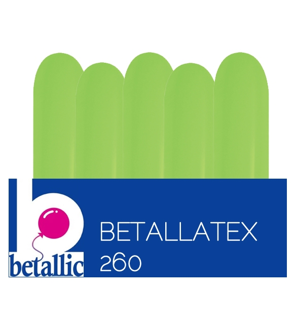 10 count 260 Betallatex party twist latex balloon Neon Green 