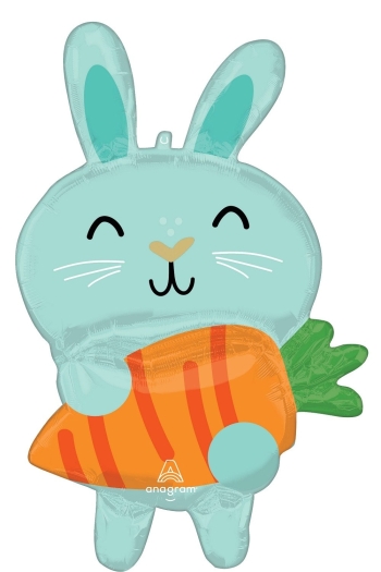 Minty Bunny with Carrot balloon ANAGRAM