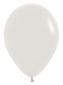 Qualatex Big Polka Dots White/Red Biodegradable Latex Balloons, 11-Inch  (12-Units)