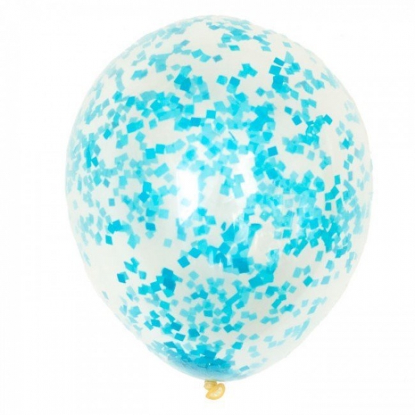 16 inch Confetti Tiffany Blue Balloon balloons vancouver JC Balloon Studio