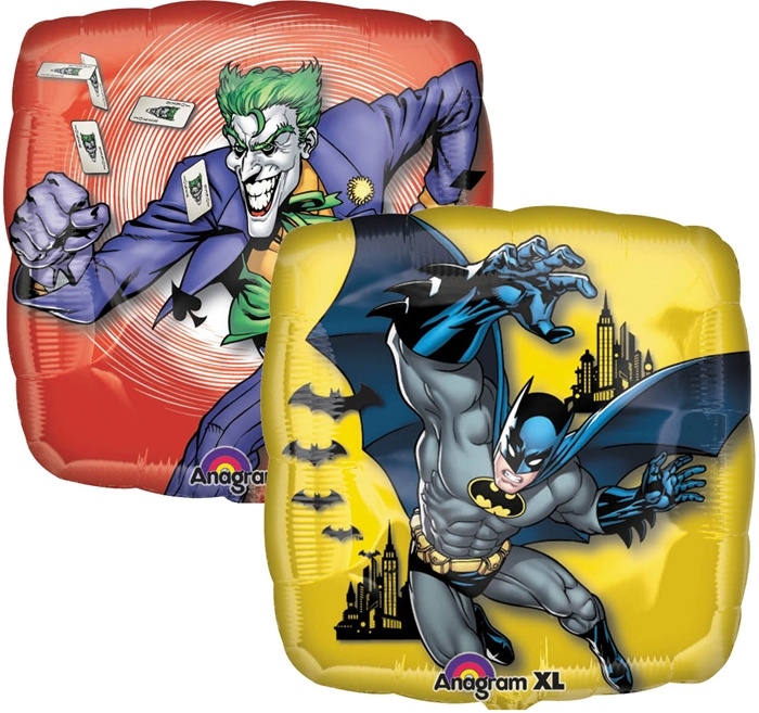 Palloncino Batman e Joker Quadrato 18/45cm in Mylar