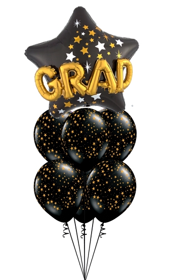 Congrats Grad Go Change the World Balloon Bouquet (Latex Free) balloons ...