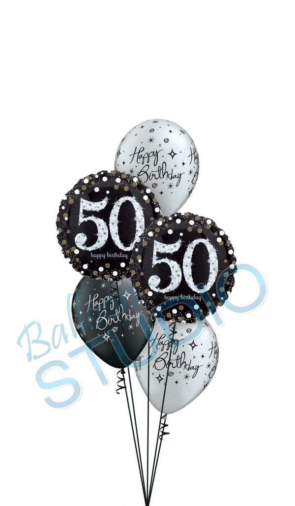 50th Birthday Bouquet balloons vancouver JC Balloon Studio