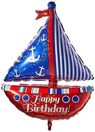 Nautical Birthday Sailboat Balloon balloons vancouver JC Balloon Studio