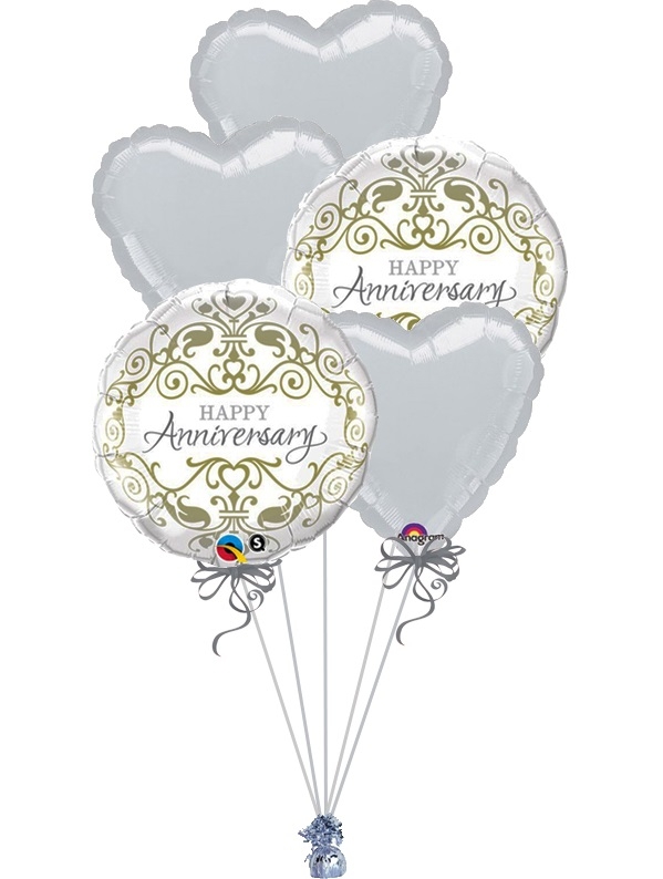 Anniversary Bouquet 4 balloons vancouver JC Balloon Studio