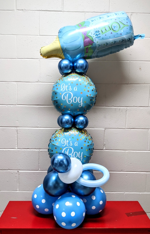 Baby Bottle Boy Stand Up balloons vancouver JC Balloon Studio