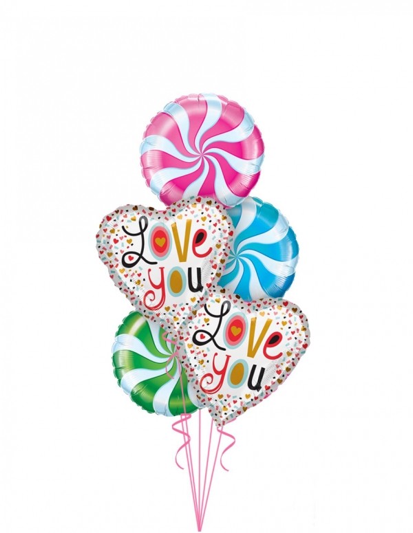 Candy Love Balloon Bouquet balloons vancouver JC Balloon Studio