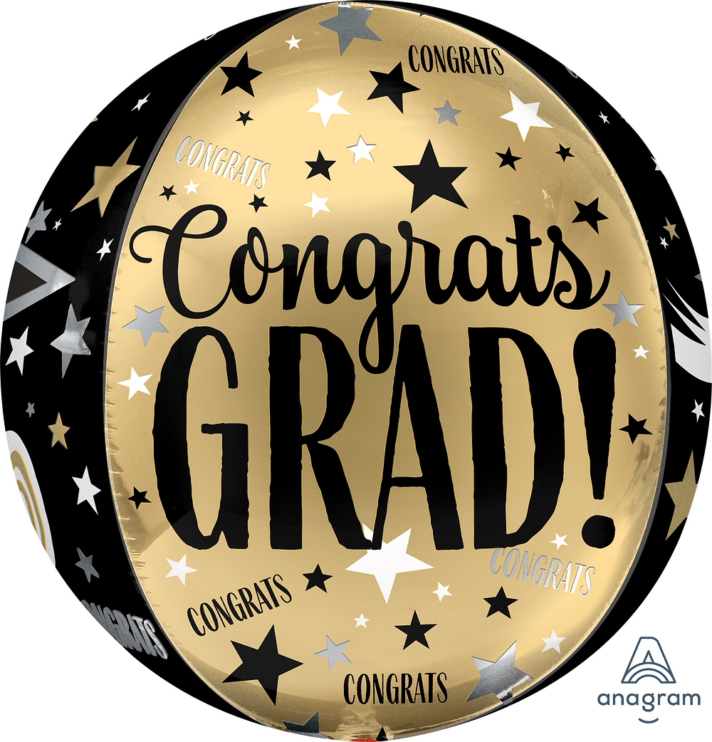 Congrats Grad Cap & Diploma Graduation Orbz Balloon Balloons Vancouver ...