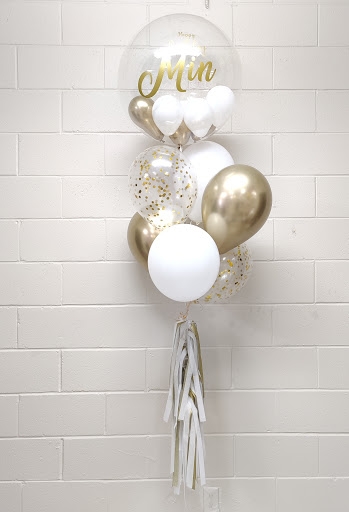 Birthday Balloon & Elegance Bouquet
