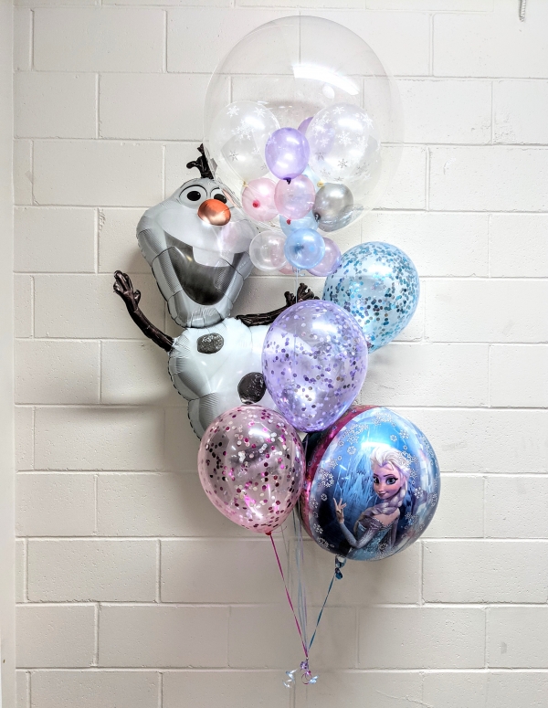 Frozen Balloon Bouquet Tutorial  Frozen birthday party decoration ideas  #frozenballoonbouquet 