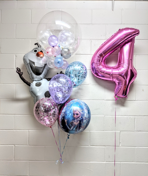 Frozen party balloon -7PCS, Frozen birthday party and theme party balloon,  Olaf aluminum foil balloon, 82*74cm double-sided aluminum foil balloon of