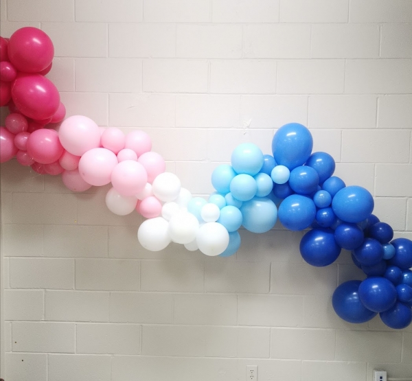 Gender Reveal Decoration Garland Balloon balloons vancouver JC Balloon