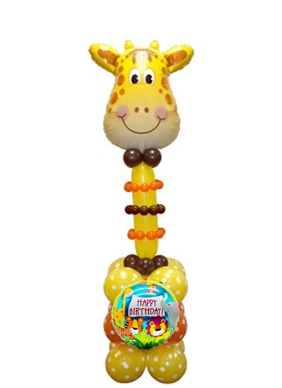 Giraffe Balloon Stand Up 10 balloons vancouver JC Balloon Studio