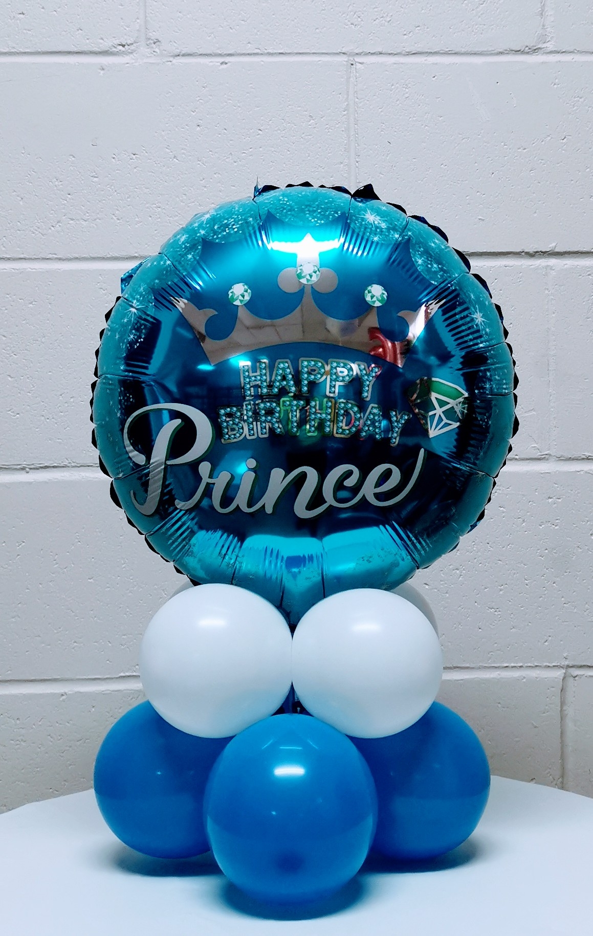 Happy Birthday Centerpiece 7 balloons vancouver JC Balloon Studio