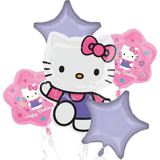 Happy New Year Hello Kitty Nova Bouquet balloons vancouver JC Balloon ...