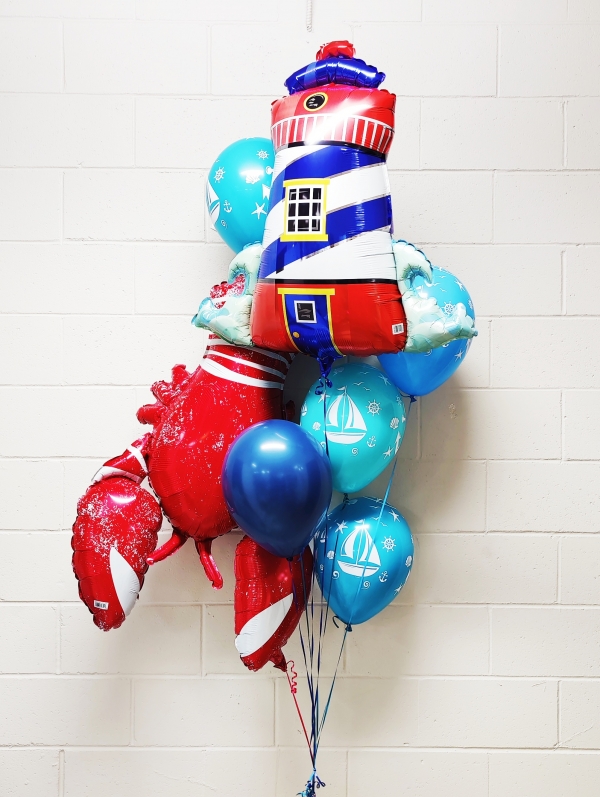 Nautical Lighthouse Column balloons vancouver JC Balloon Studio