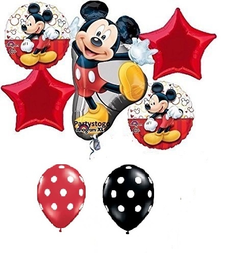 Mickey Mouse Bouquet 5 balloons vancouver JC Balloon Studio