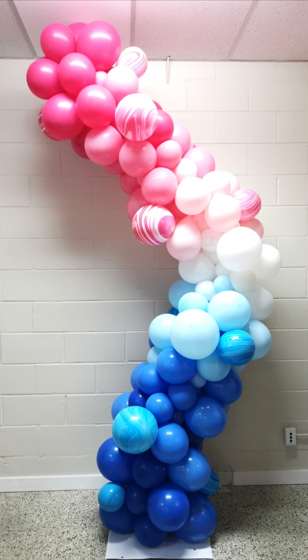 6 Foot Fishing Line Garland #2 balloons vancouver JC Balloon Studio