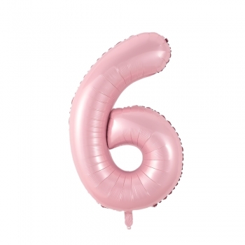 Pastel Pink Number 4 balloons vancouver JC Balloon Studio