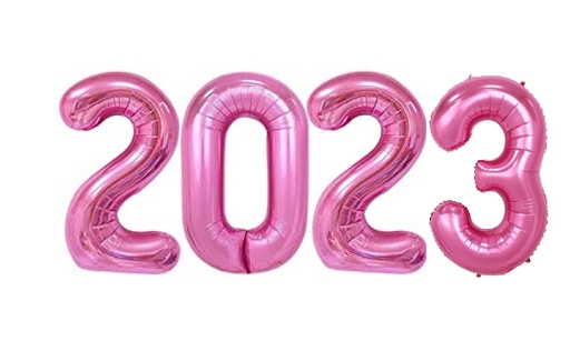 Pink Numbers New Year 2023 Balloons balloons vancouver JC Balloon Studio