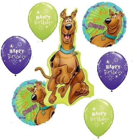 Scooby Doo Birthday Bouquet 3 balloons vancouver JC Balloon Studio