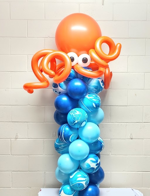 Sea Creatures Fish Centerpiece 14 balloons vancouver JC Balloon Studio