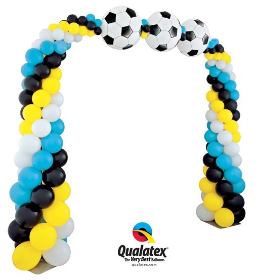 Soccer Column Arch balloons vancouver JC Balloon Studio