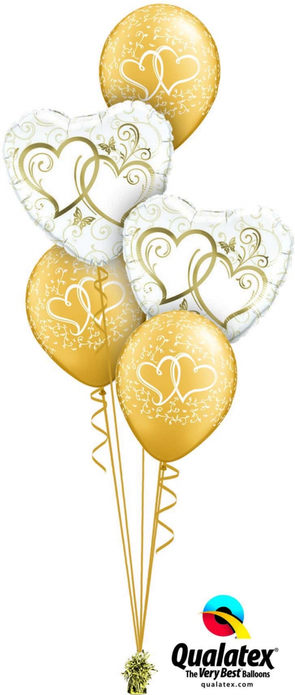 Wedding Bouquet Hearts 12 balloons vancouver JC Balloon Studio